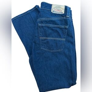 L.L. Bean Men’s Dark Denim Blue Jeans‎ Size 33x30 Standard Fit Jeans
